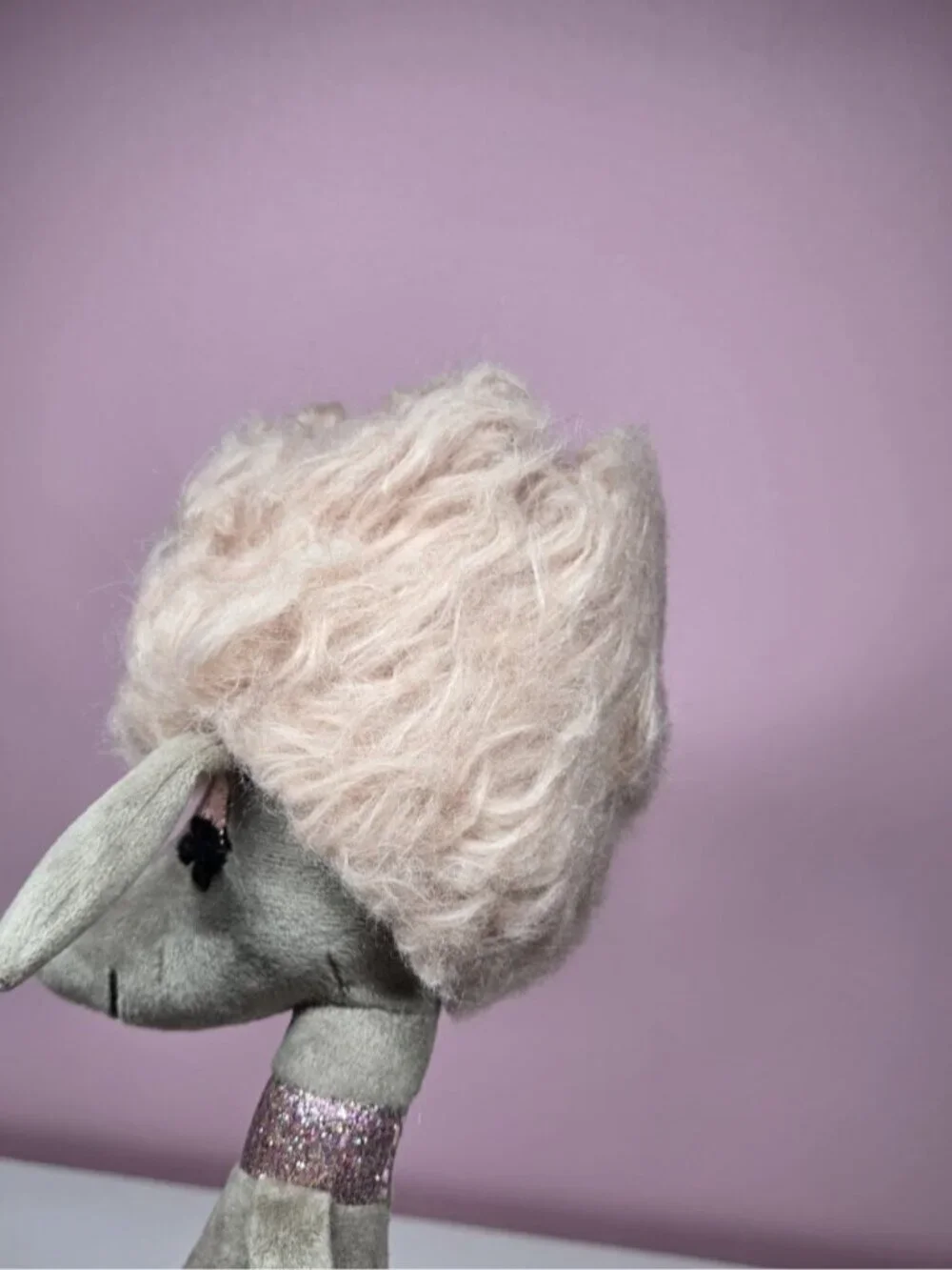 Jellycat Swellegant Penelope Poodle Gray & Pink 14” Plush Stuffed Animal